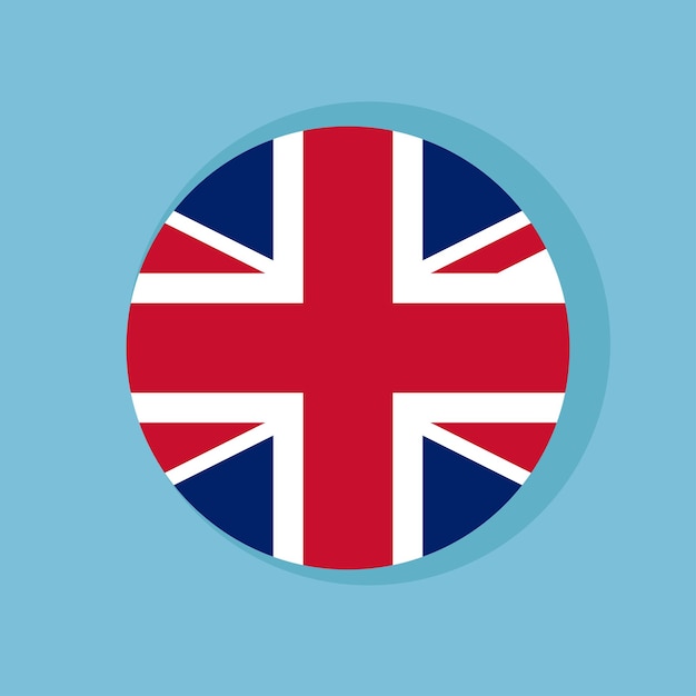 een vlag met de vlag van het Verenigd Koninkrijk