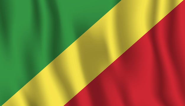 Een vlag van de Republiek Congo