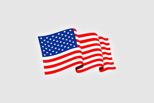 Een vlag van de verenigde staten van amerika