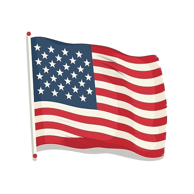 Een vlag van de verenigde staten van amerika