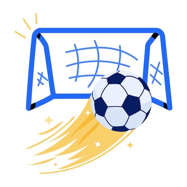 Vector een voetbalwedstrijd plat pictogram downloaden