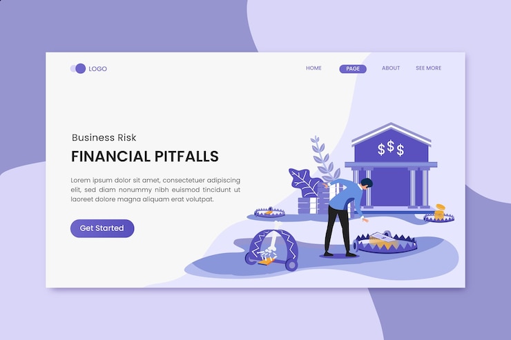 Vector een webpagina waarop financiële uitwisseling staat