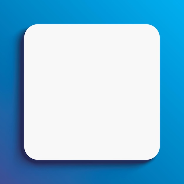Een wit bord op een blauwe achtergrond vector illustratie