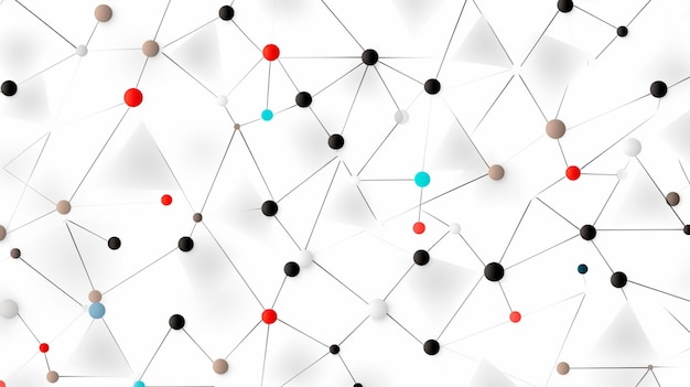een witte achtergrond met een moleculaire structuur en de woorden quote het woord quote in wit