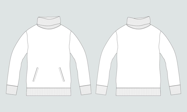 Een witte hoodie met een ritssluiting voor en achter.