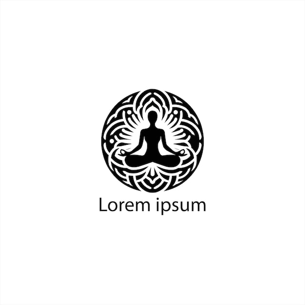 een yoga logo dteken