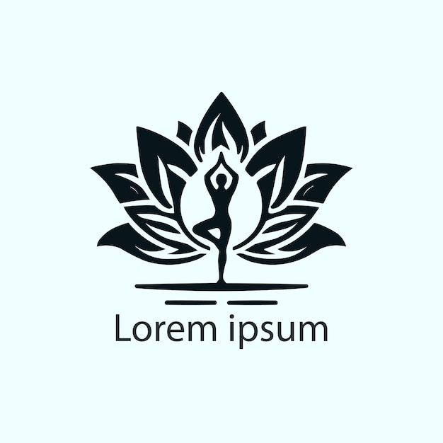 Een yoga logo ontwerp voor het merk.