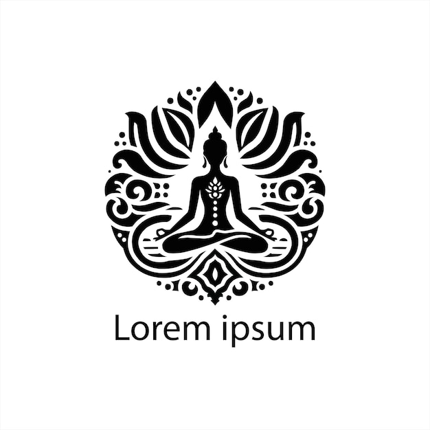 een yoga-logo-ontwerp voor het merk