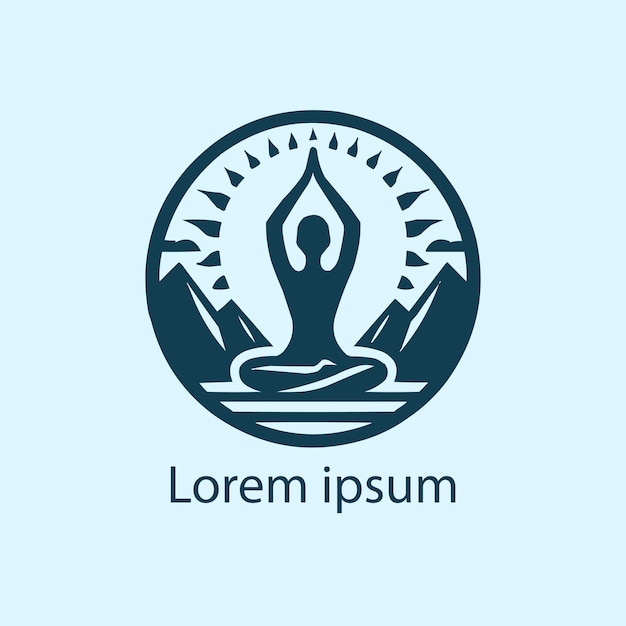 Vector een yoga logo ontwerp voor uw merk