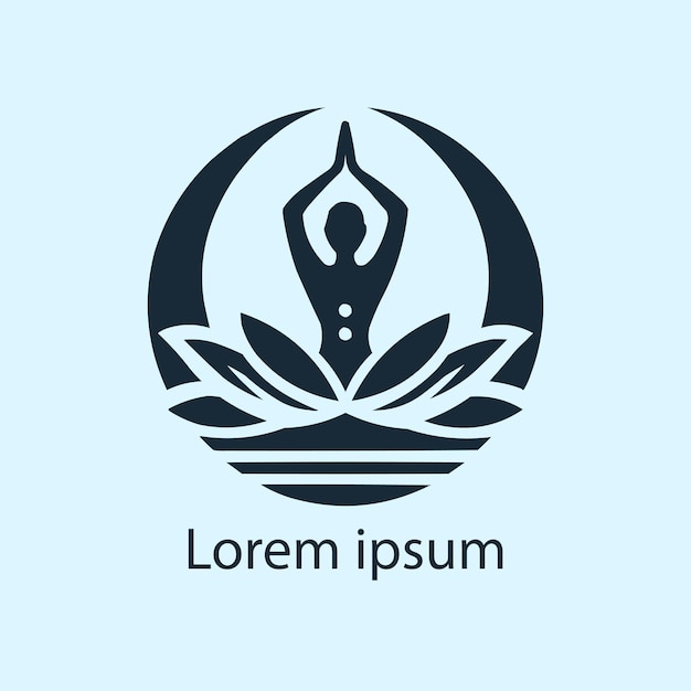 Vector een yoga logo ontwerp voor uw merk