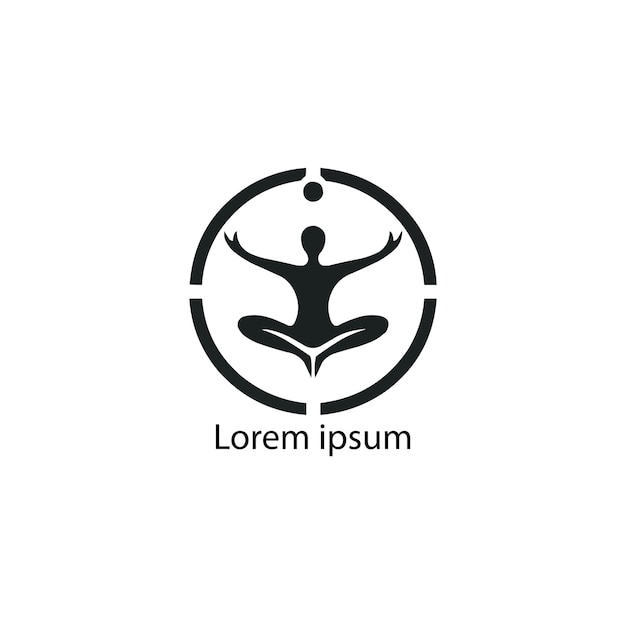 Een yoga logo ontwerp.