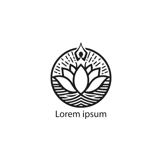 Een yoga logo ontwerp.