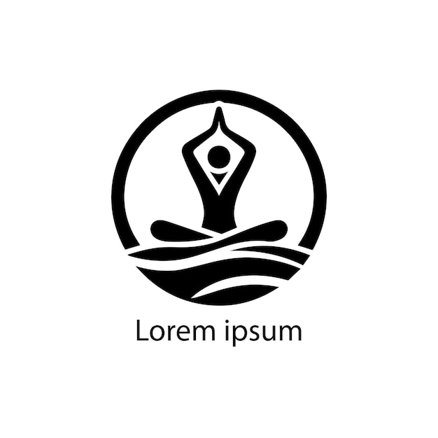 Een yoga-logo-vectorontwerp