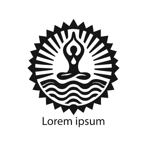 Een yoga-logo.