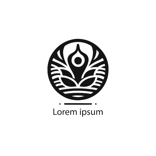 Vector een yoga-logoontwerp