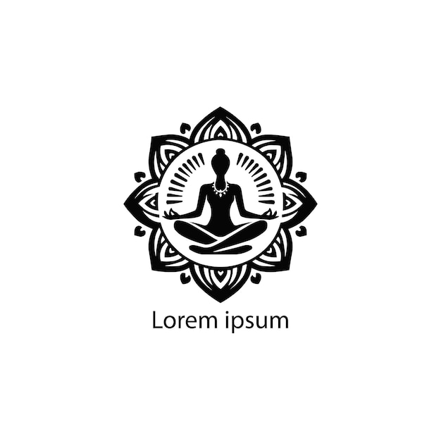 een yoga-logoontwerp