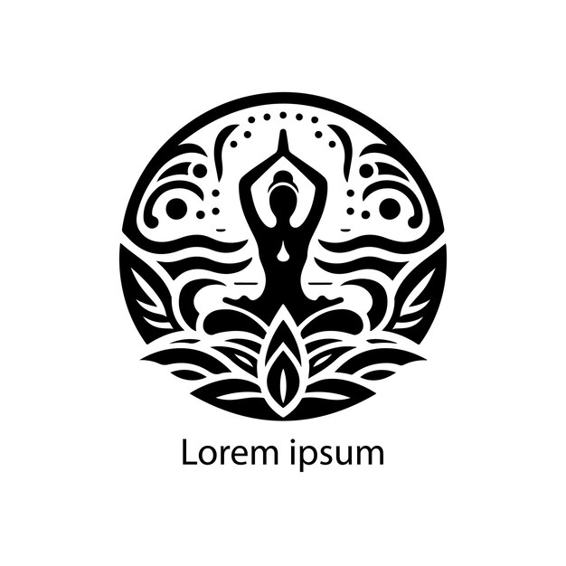 Een yoga-logoontwerp