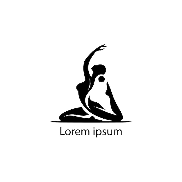 Vector een yoga-logoontwerp