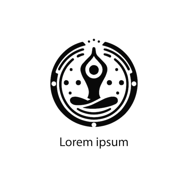 Vector een yoga-logoontwerp