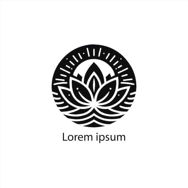 Vector een yoga-logoontwerp