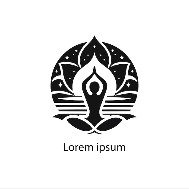 Een yoga-logoontwerp