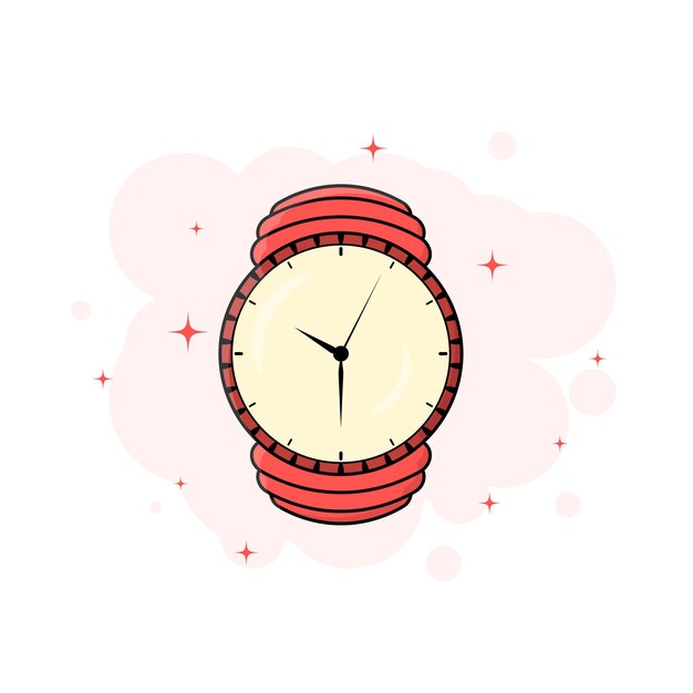 Vector een zeer mooie horloge vectorillustratie