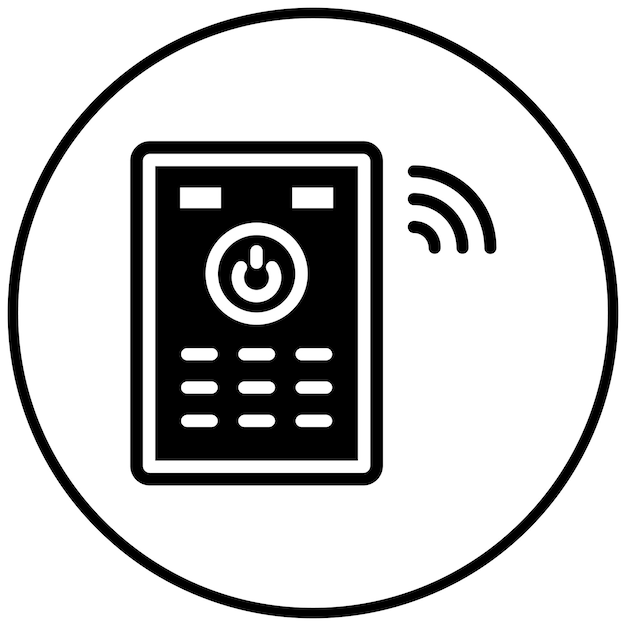 een zwart-wit beeld van een app met een icoon erop