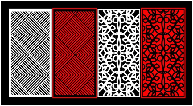 Een zwart-wit vloerkleed met een rood-zwart patroon waarop 'het woord love' staat.