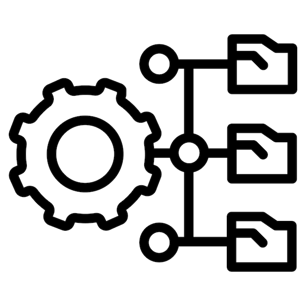 een zwart-witte tekening van een mechanisch symbool met het woord e erop