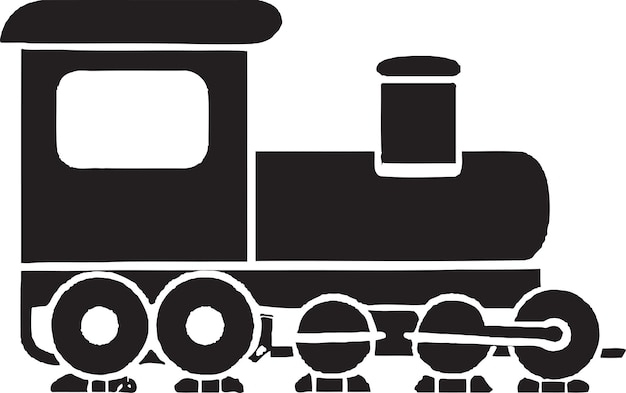Een zwart-witte trein met nummers op de voorkant.