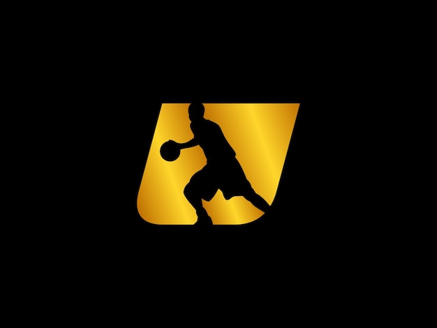 Een zwarte achtergrond met een geel logo waarop het woord nba staat.