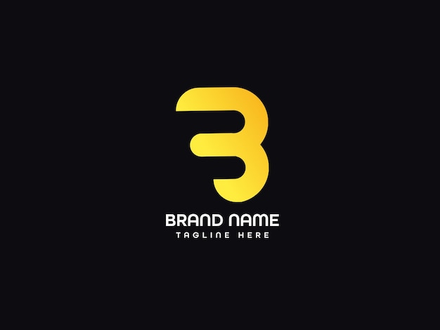 Een zwarte achtergrond met een gouden logo voor een merknaam.