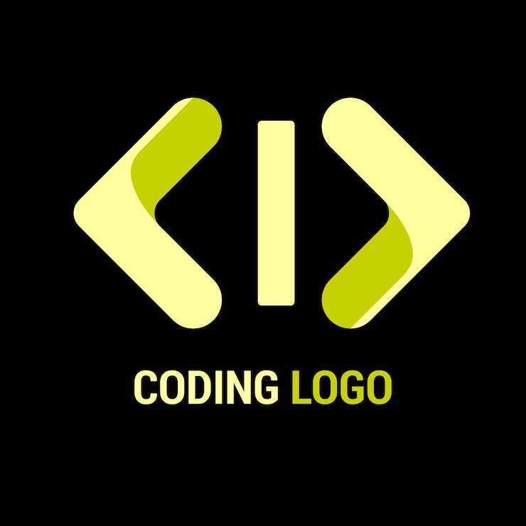 Vector een zwarte achtergrond met het woord code erop