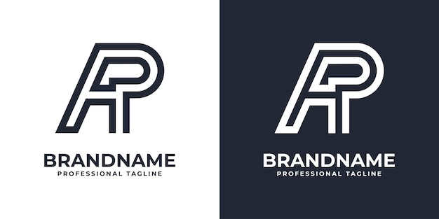 Eenvoudig AP Monogram Logo geschikt voor elk bedrijf met AP of PA initiaal