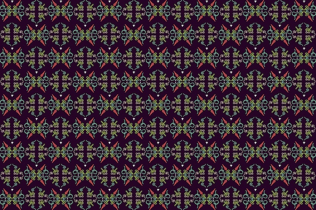 Eenvoudig batikpatroon met organisch stijlpatroon