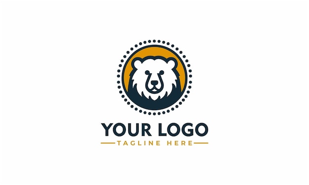 Eenvoudig beer vector logo ontwerp Vintage beren logo vector voor Bear Lover