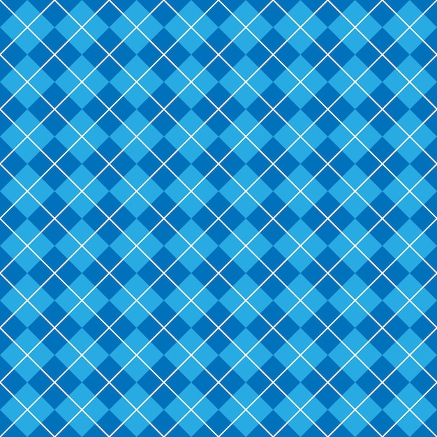 Eenvoudig Blauw Naadloos Argyle-patroon