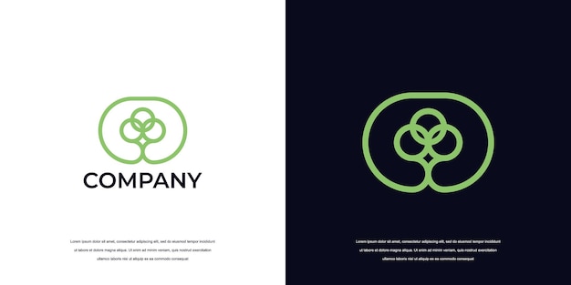 eenvoudig boomlogo ontwerp abstract