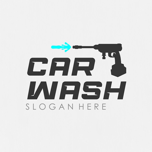 Eenvoudig carwash-logo-ontwerp