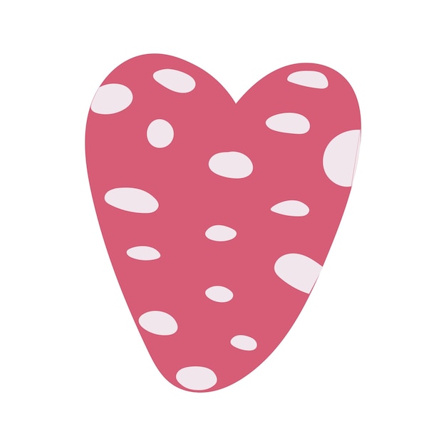 Eenvoudig doodle hart met de hand getekend hart geïsoleerd op witte achtergrond Symbool van Valentijnsdag Vector illustratie