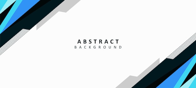 Eenvoudig en elegant abstract geometrisch blauw vectorontwerp als achtergrond