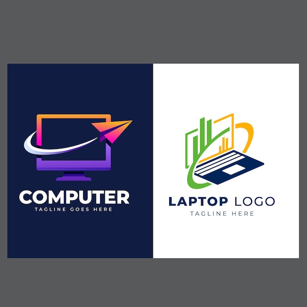 Eenvoudig en modern logo voor een technologiebedrijf, een computerwinkel of een communicatiebedrijf