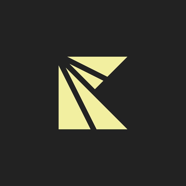 eenvoudig geavanceerd letter K spotlight-logo