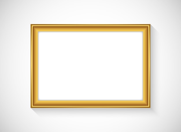 Eenvoudig gouden frame