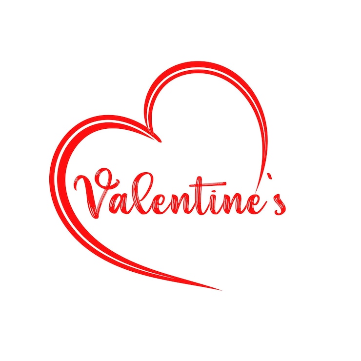 Vector eenvoudig happy valentijnsdag viering ontwerp