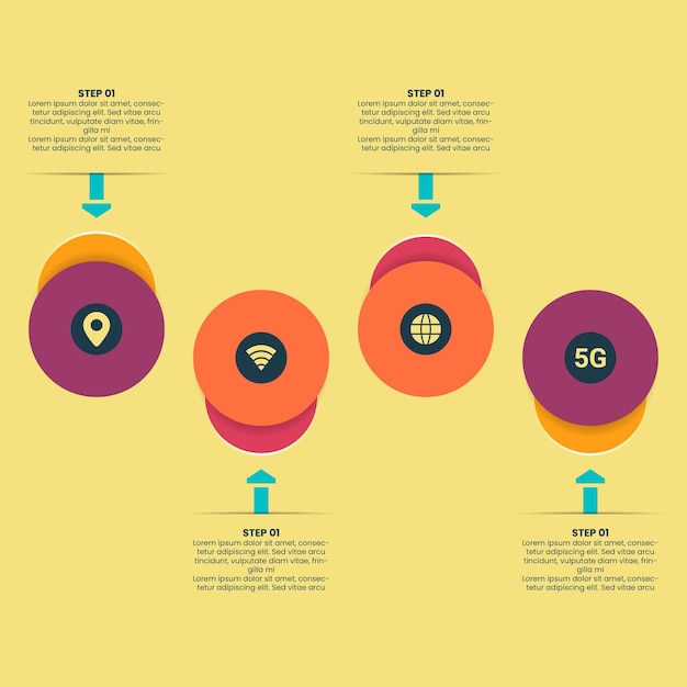 Eenvoudig infografisch sjabloon