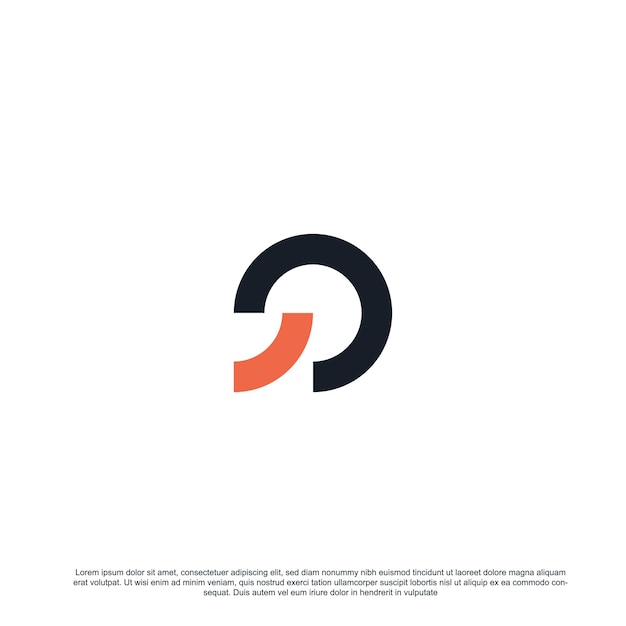 Eenvoudig letter Q-logo-ontwerp