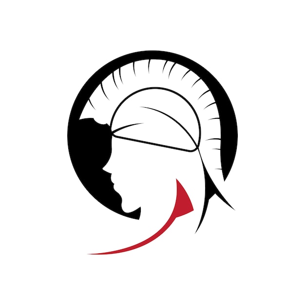 Eenvoudig logo athena vector sjabloon