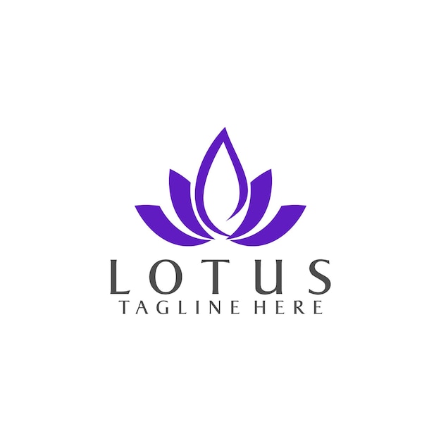 Eenvoudig Logo van Lotus Stock Vector voor Business en Branding