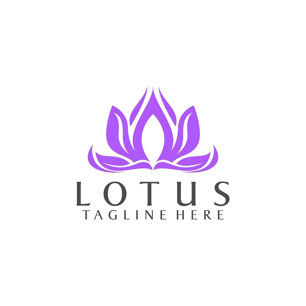 Eenvoudig Logo van Lotus Stock Vector voor Business en Branding